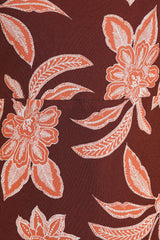 Wheeler Midi Dress - Orange Floral