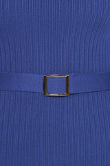 Wilda Long Sleeve Mini Dress - Navy