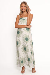 Wilson Maxi Dress - Green Floral