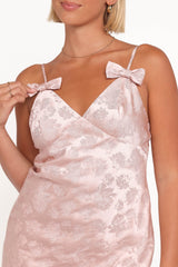Winona Mini Dress - Champagne Pink