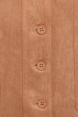 Xoey Suede Mini Dress - Camel