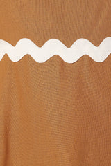 Yana Maxi Dress - Tan White