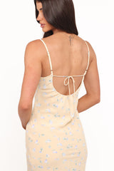 Yelena Dress - Yellow Floral