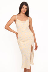 Yelena Dress - Yellow Floral