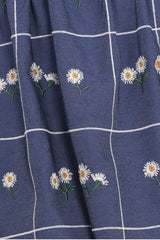 Yolande Midi Dress - Blue Floral