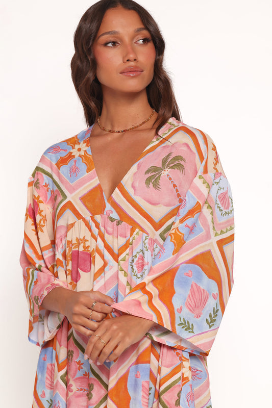 Zanna Mini Dress - Multi Tile