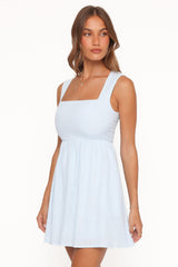 Zarly Mini Dress - Pale Blue