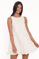 Zena Mini Dress - Cream