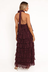 Zoella Maxi Dress - Cherry Lace