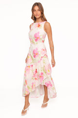 Zula Maxi Dress - Pink Garden Floral