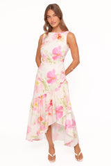 Zula Maxi Dress - Pink Garden Floral