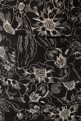 Zuri Rosette Mini Dress - Black Floral