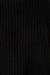 Arlette Textured Knit Sweater - Black