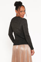 Briar Lurex Cardigan - Black
