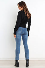 Captivate Knit Sweater - Black