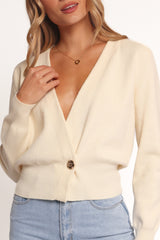 Caterina Button Cardigan - Cream