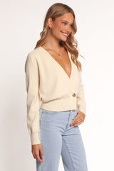 Caterina Button Cardigan - Cream