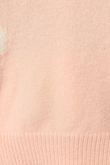Charlie Flower Knit Sweater - Pink