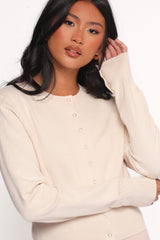 Elita Fitted Cardigan - Cream