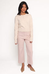 Elita Fitted Cardigan - Cream
