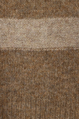 Esther Stripe Knit Sweater - Brown