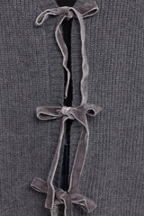 Hammond Tie Up Cardigan - Grey