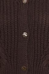 Henderson Thick Knit Cardigan - Brown