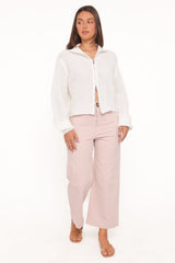 Inara Zip Cardigan - Cream