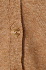 Isabel Button Front Cardigan - Beige