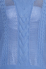Janie Knit Sweater - Blue