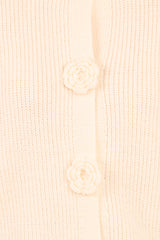 Jones Rosette Cardigan - Cream