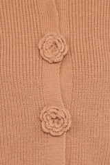 Jones Rosette Cardigan - Mocha