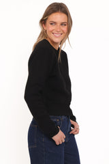 Kanie Knit Cardigan - Black