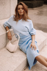 Langton Knit Sweater - Pale Blue