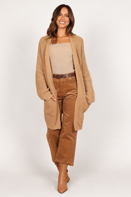 Leyonie Cardigan - Tan