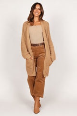 Leyonie Cardigan - Tan