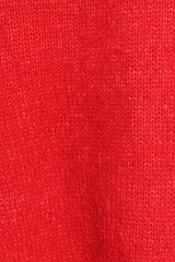 Lloyd Oversized Crew Knit Sweater - Red