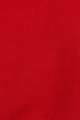 Luda Mockneck Knit Sweater - Red