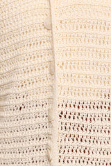 Lyra Large Collar Cardigan - White