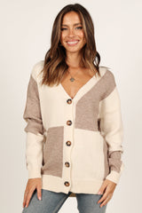 Millie Large Check Cardigan - Multi