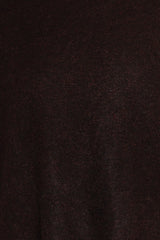 Morris Short Sleeve Oversized Sweater Tee - Dark Chocolate