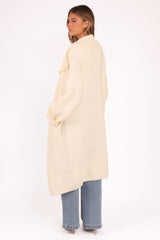 Nova Long Cardigan - Cream