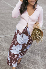 Perla Knit Cardigan - Pink