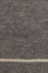 Rylee Contrast Hem Knit Sweater - Grey