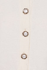 Thelma Trumpet Sleeve Cardigan - Cream