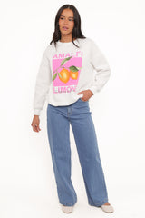 Amalfi Graphic Sweatshirt - White