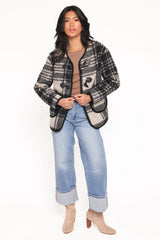 Austin Plaid Jacket - Black