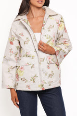 Danica Barn Jacket - Khaki Floral