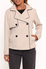 Franklin Cropped Trench - Ecru