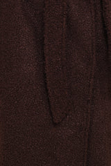 Goodie Shearling Coat - Chocolate